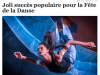Publication d'image de Nicole Morel, fête de la Danse dans La Liberté online, 12.05.2015